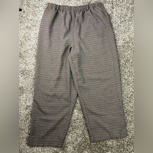 Alfred Dunner Women’s Vintage Brown Houndstooth Pants Size 16